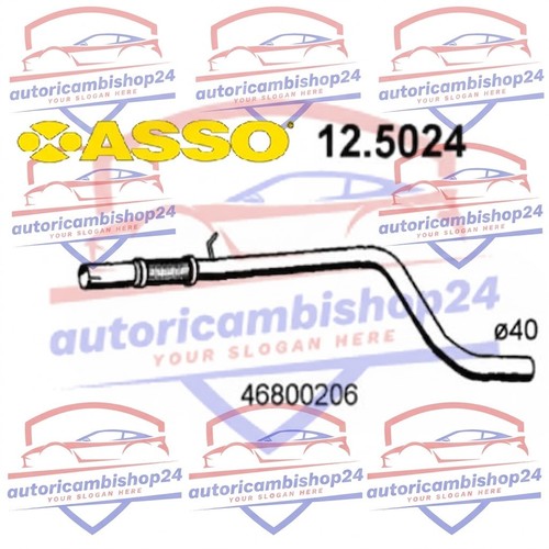 Front exhaust gas hose - front, fiat