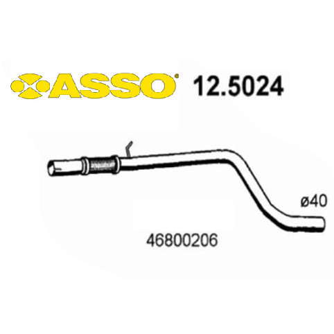 Front exhaust gas - exhaust, fiat